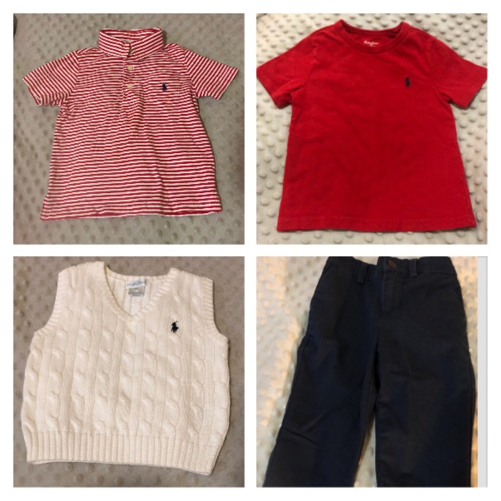 RALPH LAUREN POLO LOT FOR TODDLER BOYS (18mo-24mo)